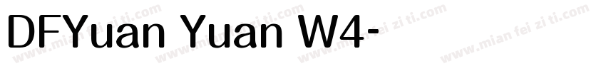DFYuan Yuan W4字体转换